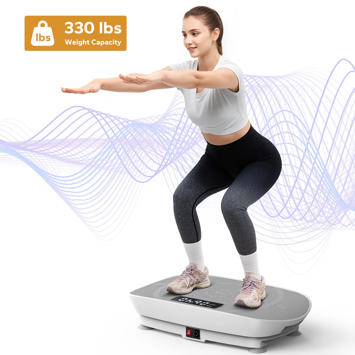 MERACH Vibration Plate CV30 Exercise Machine Whole Body Workout Power Vibrate Fitness Platform Vibration Weight Loss&amp;Shaping