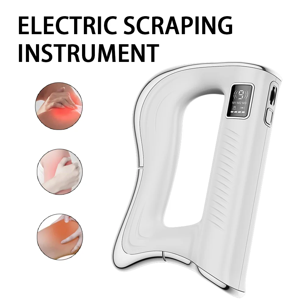 Electric Fascia Knife Massager High Frequency Vibration Muscle Scraper 9 Gears Portable Full Body Deep Tissue Muscle Relaxation Device for Gym Office Home
