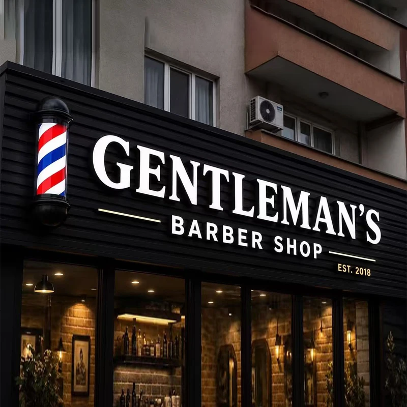 IP65 Custom LED Channel Letter Sign Backlit 3D Business Logo Light Sign Waterproof Signboard for Beauty Hair Salon Barber Store