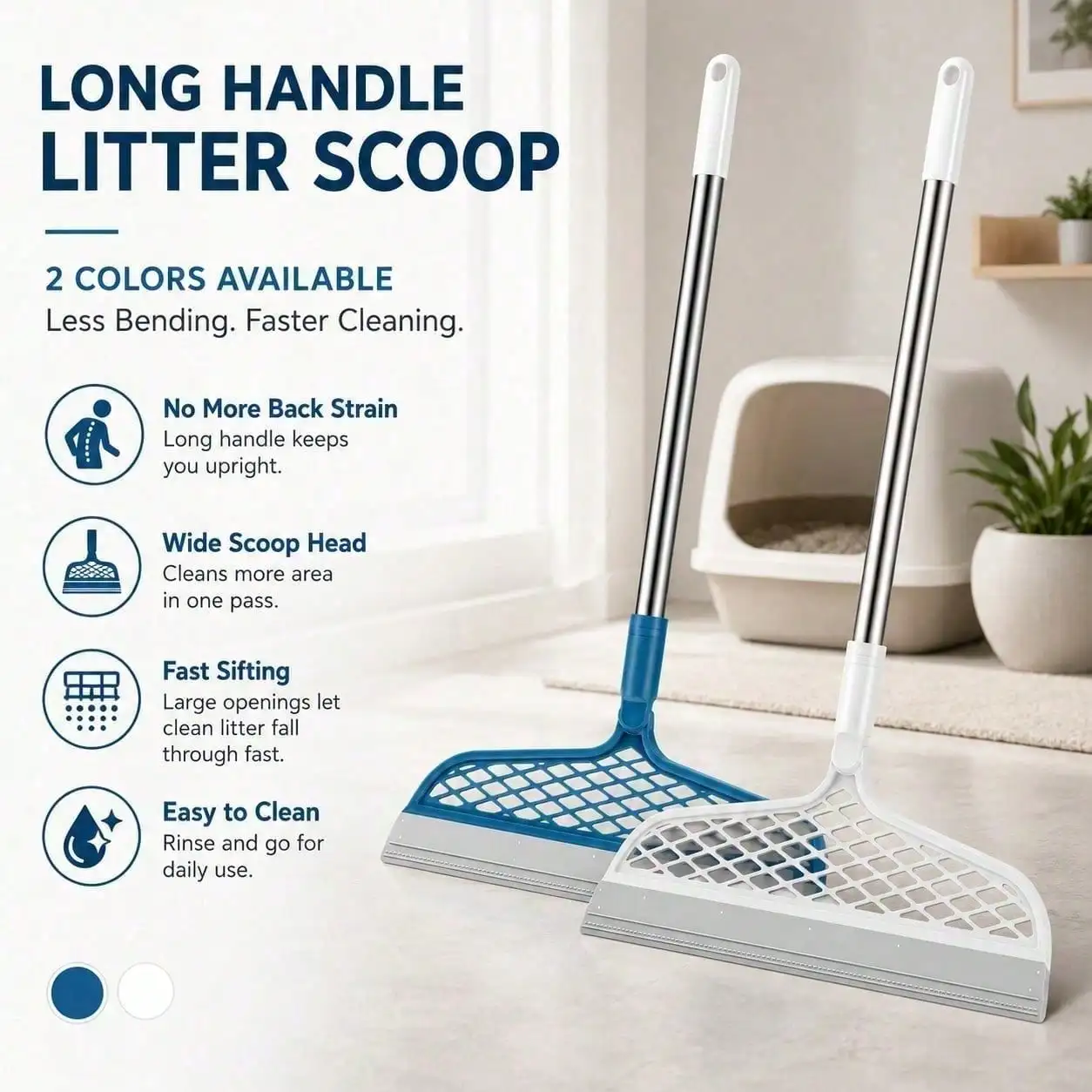 Silicone Broom, Silicone Floor And Carpet Cleaner, Plastic Handle For Stains And Spills, Home Cleaning Tool &amp; Pet Hair Remover,Broom Sweeper.