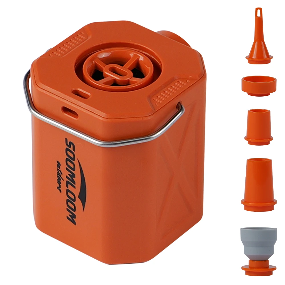Soomloom Cube Air Pump -Portable Wireless Air Compressor Electric Inflator &amp; Deflator Pump for Inflatable Cushions Swimming Ring