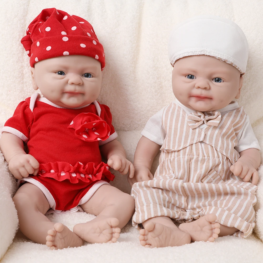 IVITA 14inch 1.65kg 100% Silicone Bebe Reborn Doll Soft Lifelike Baby DIY Blank Handmade Toys Realistic Girl Baby Dolls for Children  Adult Christmas Collectors Gift